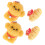1Set Niedliche Resin Hundfigur Auto Mini Welpen Hellbraun 5