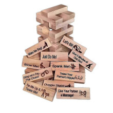 Stacking game for adults - romantic couple challenge