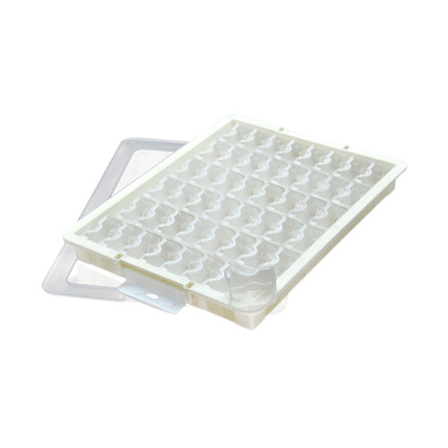 48 Grid Bead Storage Organizer Box for Crafts and Jewelry, Stackable Clear Plastic Container