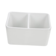 Large Capacity Ceramic Ink Container with Stable AntiSpill Base and Brush Rest for Calligraphy Artists