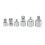 Socket Adapter, 6-Piece Adapter Set, Socket Adapter Set, Adapter Set for Ratchets,Socket Wrenches, Nut Ratchets 1