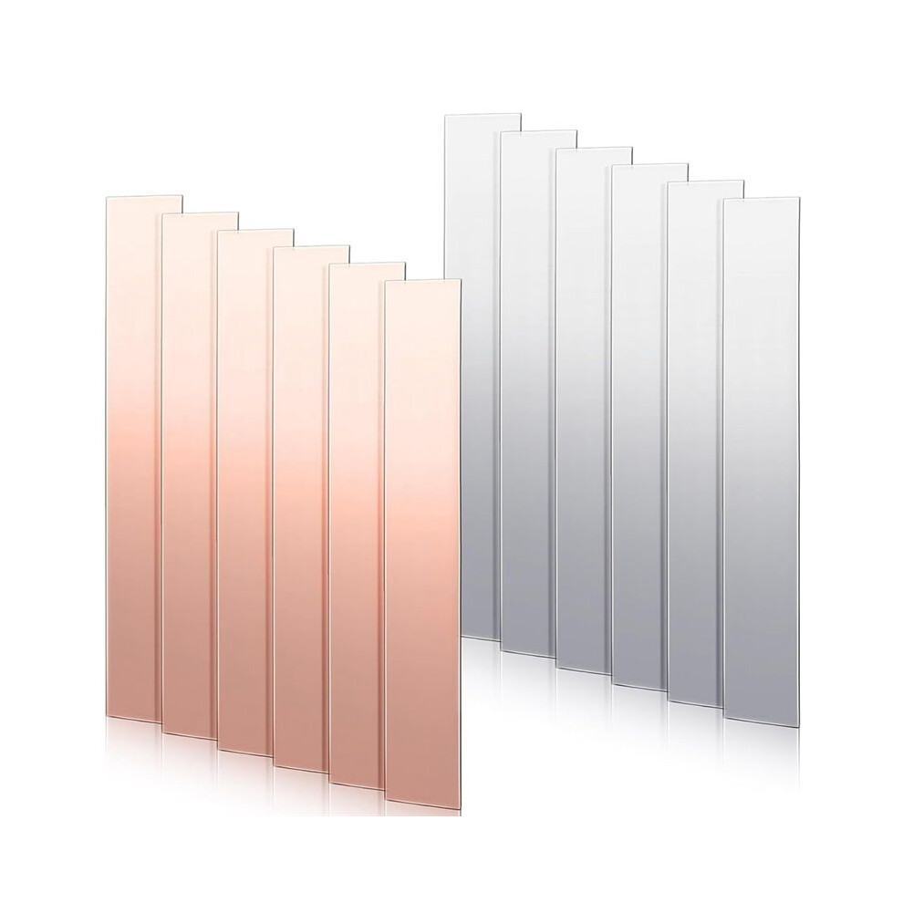 12 Pcs Pure Copper Zinc Anode Sheet 99.9% High Purity Copper Zinc Electrode Strips 0.04 Inch X 0.98 Inch X 5.98 Inch 4711177272065