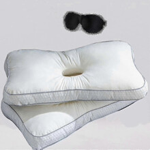 Piercing Pillow for Side Sleepers, Ear with Ear Hole,for Ear Pressure Relief, Cnh Pain, Ear Protection Ear Guard Pillow 15.7x27.5in