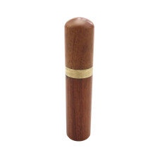 Mini Wooden Sewing Needle Case with Secure Lid, Durable Holder for Crafting, Beading and Travel