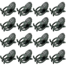 (Green) 50pcs Orchid Stem Clips,medium Daisy Plant Clips Plant Support Clips Garden Flower Thick Plastic Vine Clips