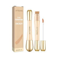 Jaysuing Dual-Ended Concealer Liquid Naturally Covers Spots And Acne Marks, Long-Lasting, Pore-Concealing Liquid