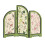 Retro Mini Folding Screen 3 Panel Divider Miniature-PF XFB027 1