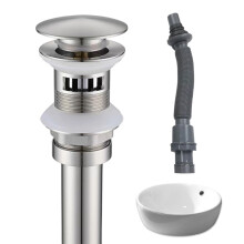 Bathroom Sink Plug Kitchen Bath Drain-Brushed There are holes