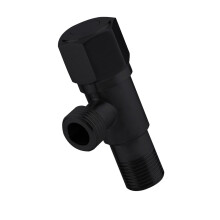 Water Flows Control Valves 1/2inch Turn Angle Stop Valves-black