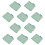 Decorative Cotton Coaster Pad Feature Delicate Fringes-Blue 10 1