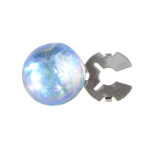 Modern Artistic Cufflinks With Star Like Reflection-Light  Blue