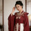 Delicate Red Embroidered Neck Scarf Lightweight And Comfortable 6