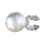 Unique Glittering Water Waved Cufflinks For Formal-light yellow 1
