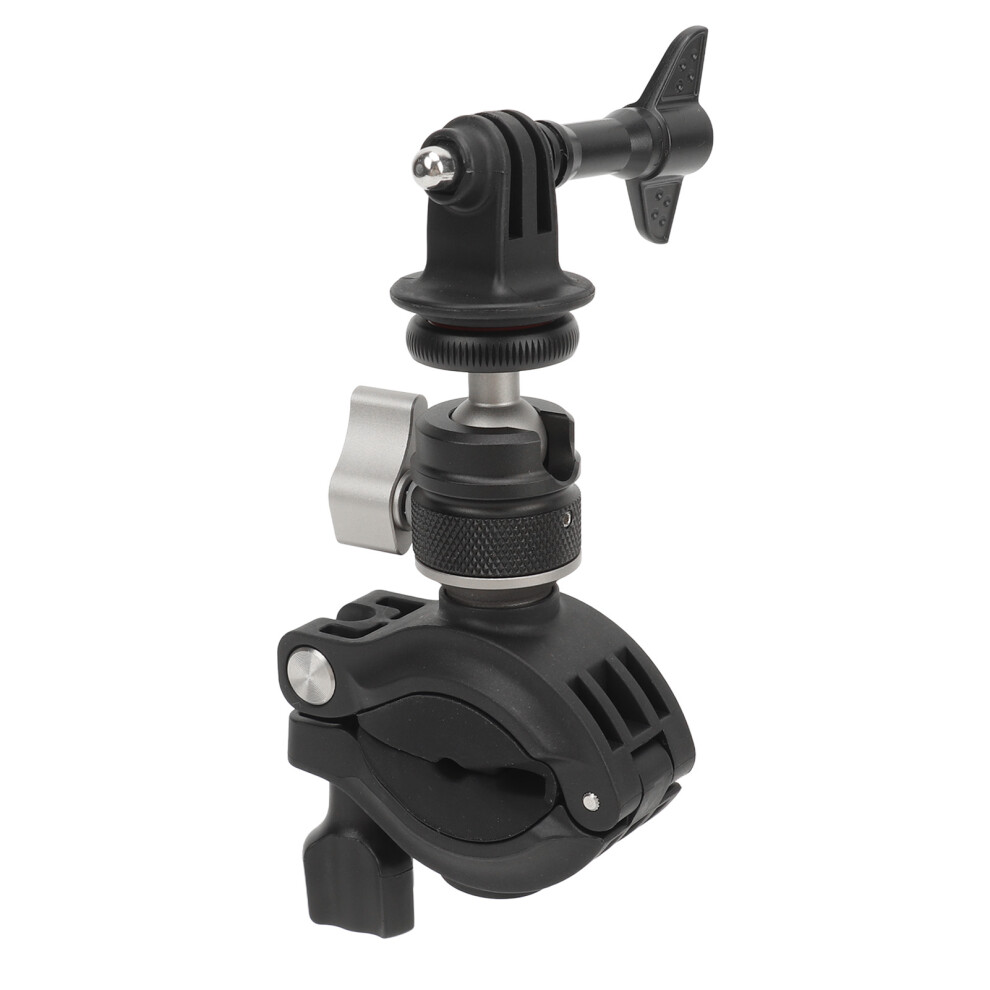 Motorcycle Handlebar Camera Mount Clamp 360 Rotation Anti Shake For Insta360 4141393476365