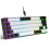 SK9708 68-Key Membrane Gaming Keyboard Black/White 1