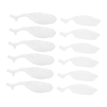 40 Pcs Mini Calligraphy Ink Dish Set, White Plastic Palette with Brush Rest for Artists