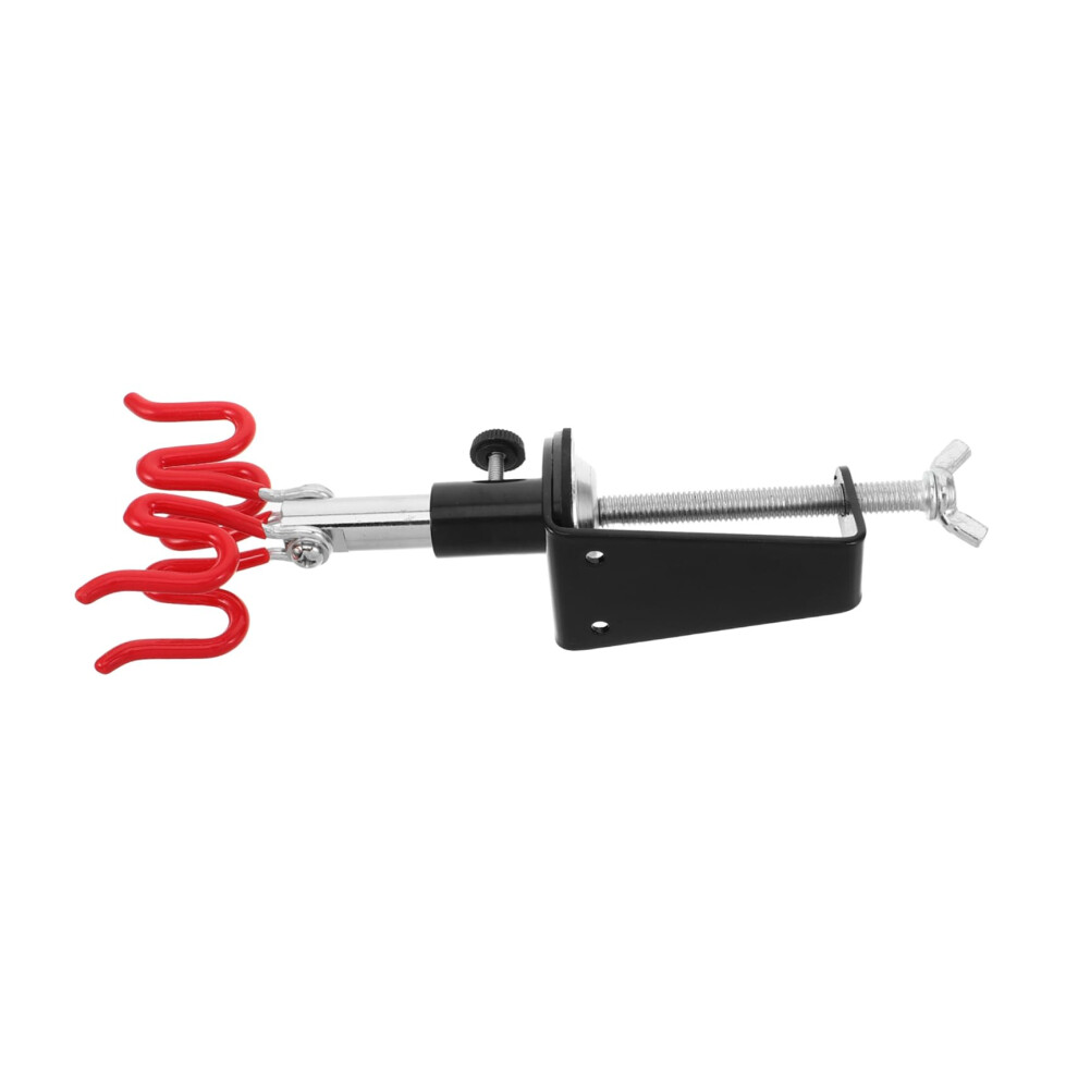 Heavyduty Metal Airbrush Stand With Adjustable Clamp Dual Airbrush Holder For Model Painting 9330225128625