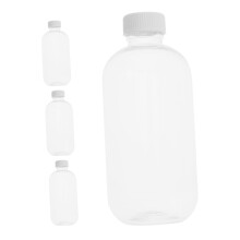Bead Storage Containers Set of 4 Plastic Bottles for Beads and Crafts Lightweight Clear Organizer