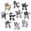 10 Pack Dog Iron-on Patches Sew-on Appliques - DD 1
