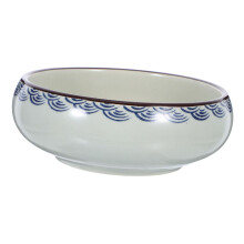 Chinese Calligraphy Inkstone Porcelain Brush Washer with Easy Clean Glazed Surface for Sumi Painting