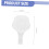 40 Pcs Mini Calligraphy Ink Dish Set, White Plastic Palette with Brush Rest for Artists 2