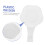 40 Pcs Mini Calligraphy Ink Dish Set, White Plastic Palette with Brush Rest for Artists 5