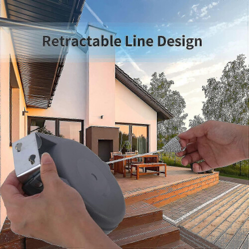 Retractable Washing Line with 15m Outdoor Clothes Line 1