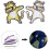 10 Pack Dog Iron-on Patches Sew-on Appliques - DD 4