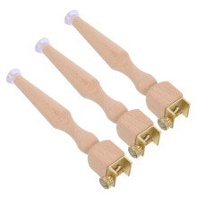 3pcs Adjustable Wooden Embroidery Hoop Stand Set with Stable Base for Cross Stitch and Needlework