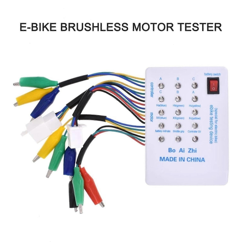 Brushless Motor Tester Electro Car E-Bike Scooter Brushless Motor Controller Tester 24V/36V/48V/60V/ 3290680987068