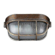 Buitenwandlamp, ovale wandlamp van gegoten aluminium, nautische wandlamp in industriële vintage stijl, bootlamp, wanddecoratie voor terras of gang.
