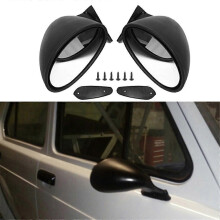 Kalifornialaistyylinen vasen ja oikea auto, klassinen retro-oven sivupeili, taustapeili, vintage-matta, Universaali