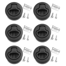 6X Trava de Impacto Trava Redonda para Porta de 1/2 Polegada Substitui M1-63 RV Marinho