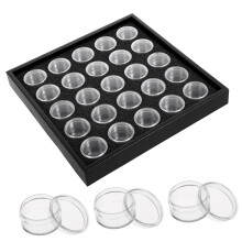Nail Rhinestone Organizer Box 25 Grids Compact Nail Art Storage Case for Professionals and Hobbyists