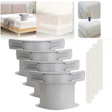 4-Pack No-Slip Bed Sheet Holder, Effortless Bed Sheet Grippers - Sheet Corner Holders for Secure & Tight, Lateral Sleepers
