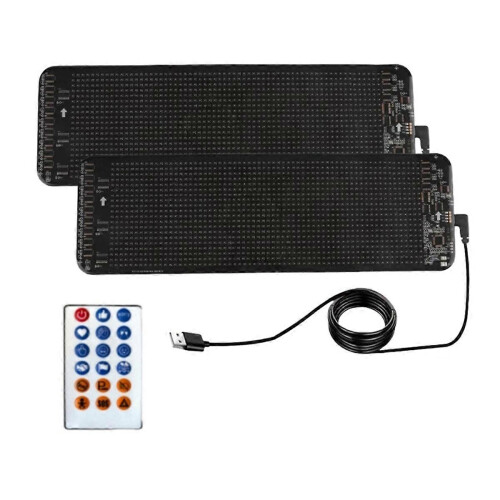 2PCS Windshield Devil'S Eyes Bliking Flashing LED Eyes on the Windshield Truck Window LED Screen for