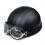 Retro-Motorrad-Lederhalbhelm mit Brille Jsir 1