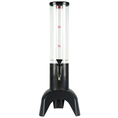 Tour de distribution de bière 1,5 L avec robinet intégré - Noir