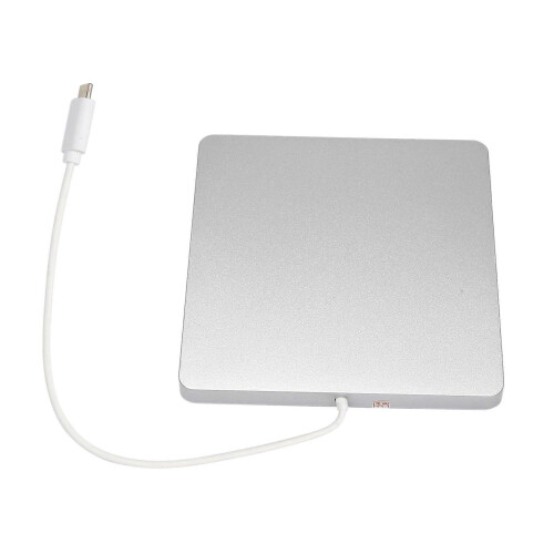 Unidade de DVD/CD externa USB-C SuperDrive, gravadora de DVD/CD tipo C para laptop, compatível com Windows. 2