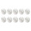 10PCS 9Pin Ceramic Vacuum Tube Socket for 12AX7 12AU7 Silver-Plated 2