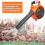 Cordless Petrol Leaf Blower 26cc Handheld Garden Blower with Powerful Engine & Accessories 2
