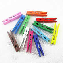 Ri - Clothespins, 50 Pack Clothespins for Washing Lines, Laundry Clips with Durable Outer Ring Springs, Assorted Colors Clothespins Plastic Anti-slip