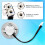 2pcs Range Hood Light Bulbs, Stainless Steel Range Hood LED Light Replacement Recessed Kitchen Range 4