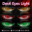2PCS Windshield Devil'S Eyes Bliking Flashing LED Eyes on the Windshield Truck Window LED Screen for 3