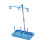 Universal Thread Stand for Sewing Machine, 3 Spool Holder with Detachable Foldable Design, Sky Blue 1