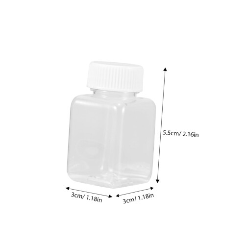 10pcs Plastic Storage Bottles Set for Crafts, Lightweight Reusable Containers for Beads and Liquid Sampling 1
