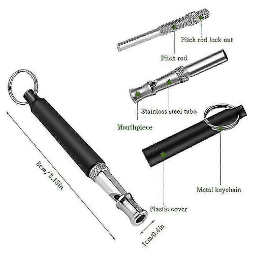 Professionelle Ultraschall-Hundepfeife mit Trageband 1