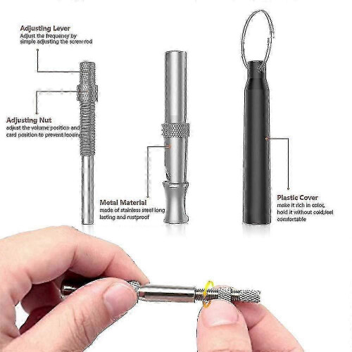 Professionelle Ultraschall-Hundepfeife mit Trageband 2