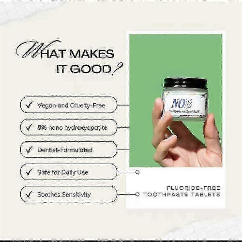 NOBS Toothpaste Tablets - 62 NOBS Toothpaste Without the BS 1