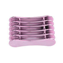 Electroplated Purple 5 Grid Nail Brush Holder Stand, SpaceSaving Organizer for Salon and Home Use
